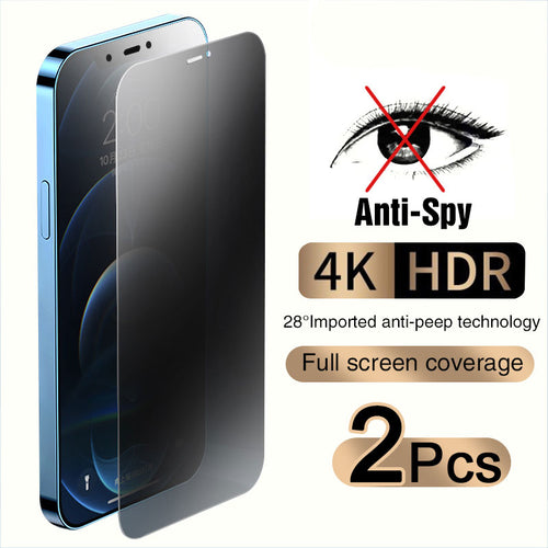 Full Cover Anti-Spy Tempered Screen Protector For iPhone 11 12 13 14 PRO MAX Privacy Glass